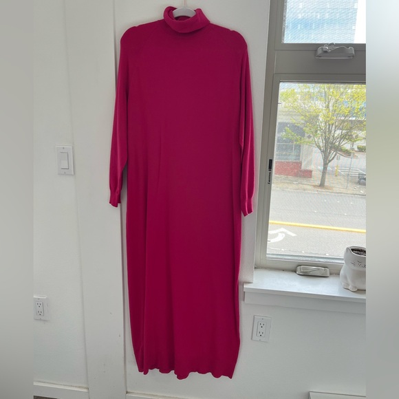 Pink Maxi Sweater Dress by MNG - Picture 1 of 4
